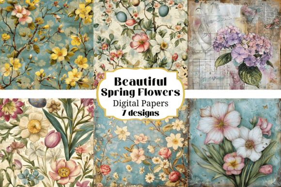 7 Beautiful Spring Flowers Backgrounds for Your Projects