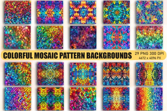 Colorful Mosaic Pattern Backgrounds: A Designer's Secret Weapon