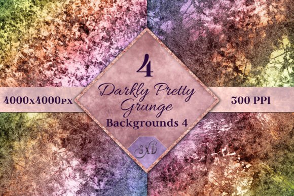Darkly Pretty Grunge Backgrounds 4: A Designer's Moody Asset