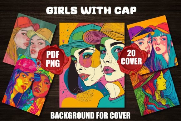 Elevate Your Covers with Girls with Cap Backgrounds