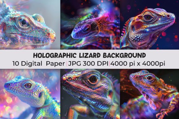 Elevate Your Visuals: The Allure of Holographic Lizard Backgrounds