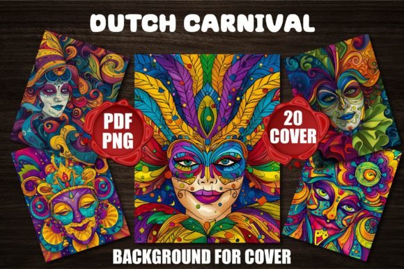 Infuse Festive Energy: Dutch Carnival Backgrounds for Covers