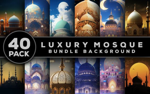 Mosque Design Bundle: Premium Mosque Backgrounds for Your Projects