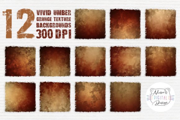 Rich Texture: Mastering Vivid Umber Grunge Backgrounds