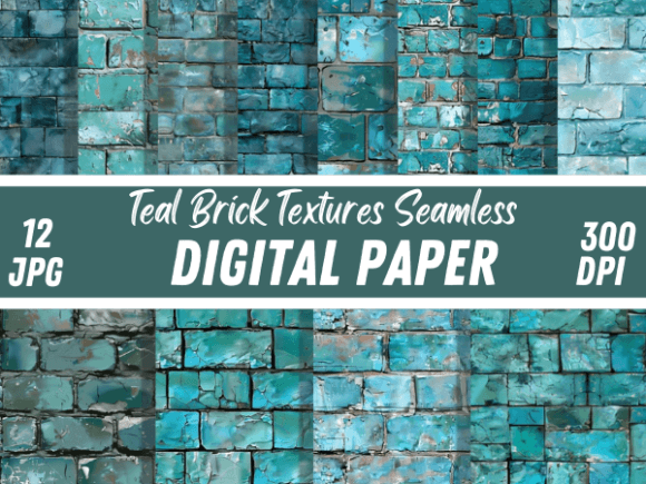 Teal Grid Bricks Textures Backgrounds: A Designer's Deep Dive