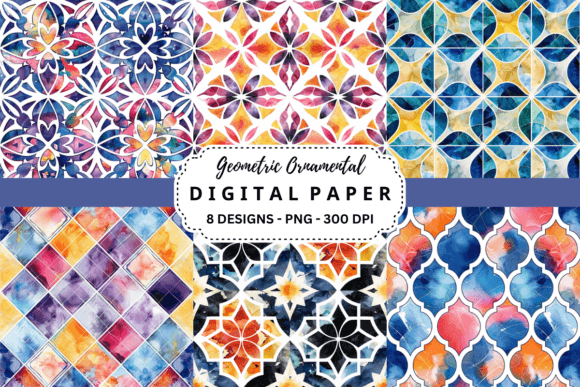 Unlocking Creativity with Geometric Ornamental Backgrounds