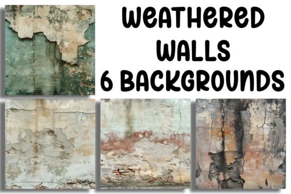 Urban Chronicles: Weathered Walls Backgrounds Collection